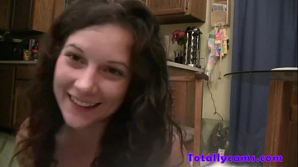 cute 18 year old teen on cam shows socks and feet