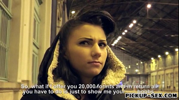 Cute Czech slut Caprice fucked by stranger dude for money