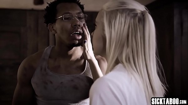 sexy blonde blind young girl banged by a black guy