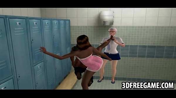 Some sexy game play with two hot blonde 3D sluts