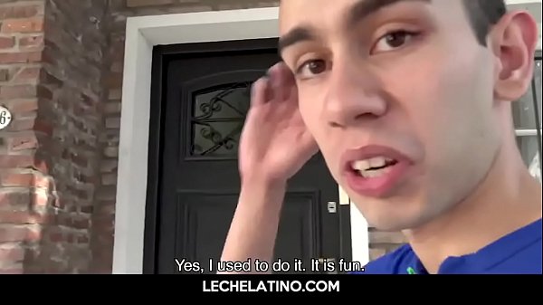 Young str8 Latin boy swallows big cock and sucks it like crazy for some cash