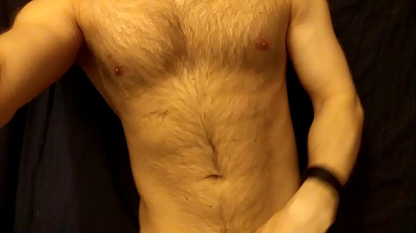 hairy guy solo jerk off