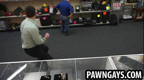 Amateur hunk caught stealing at the pawn shop