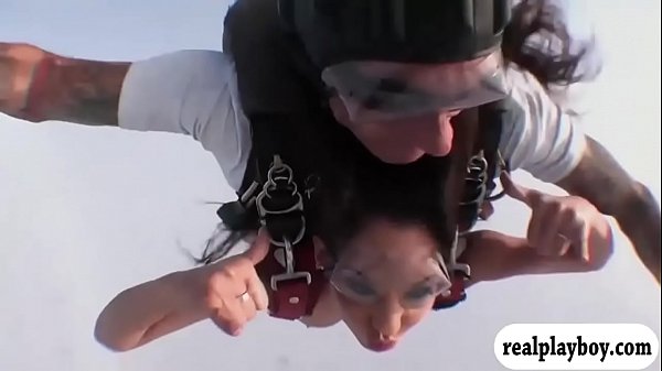 Lovely babes sky diving and boar hunting