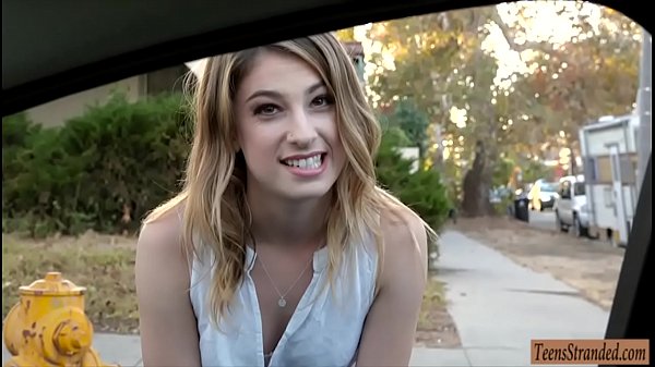 Tight teen Kristen Scott hitchhikes and banged at home