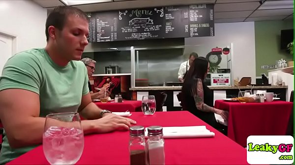 Melissa gets fucked in the restaurant