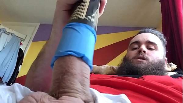 Wanking With A Home Made Fleshlight (DIY)