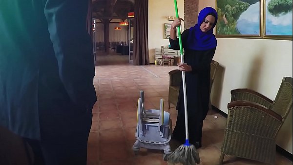 ARABSEXPOSED - Arab Woman Cleaning Floors Sucks & Fucks For Extra Pay