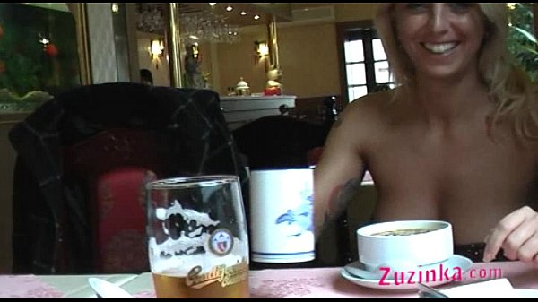 Natural exhibitionist in Chinese Restaurant