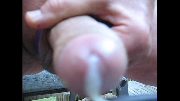 65 yrold mature Grandpa Hottang69 jackoffs & squirts a big load of cum outside