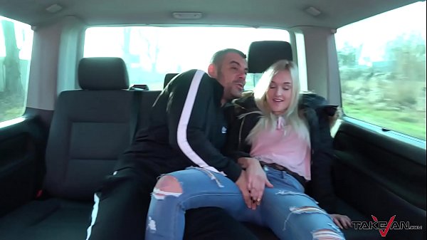 Stupid young blonde belive fake taxi came for her & let stranger fuck her raw