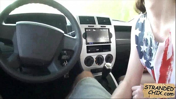 Teen stranded sucks dick for a ride home Tali Dava.2.3