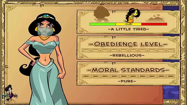 Completely uncensored Akabur's Princess Trainer  Part 1 let's begin training princess jasmine