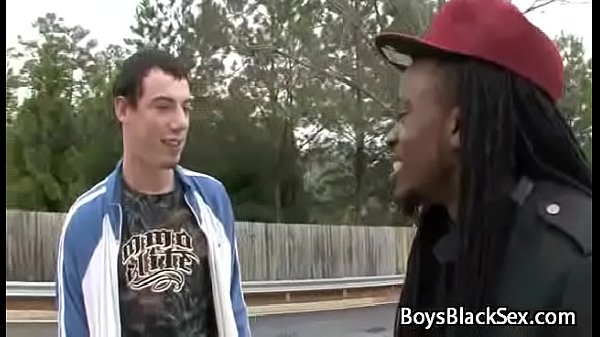 Black Gay Muscular Man Seduces Teen White BOy For A Good Fuck 04