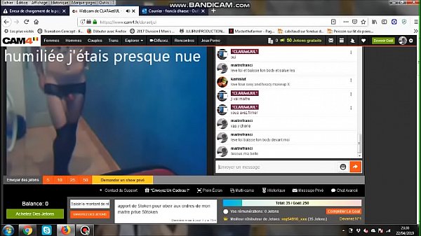 CLARA exhibée comme pute sur CAM4