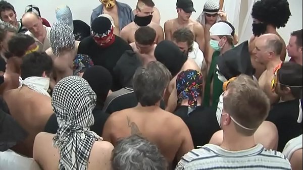 Massive teen fucking turns to big orgy