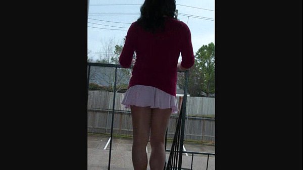 Crossdressing at the front door