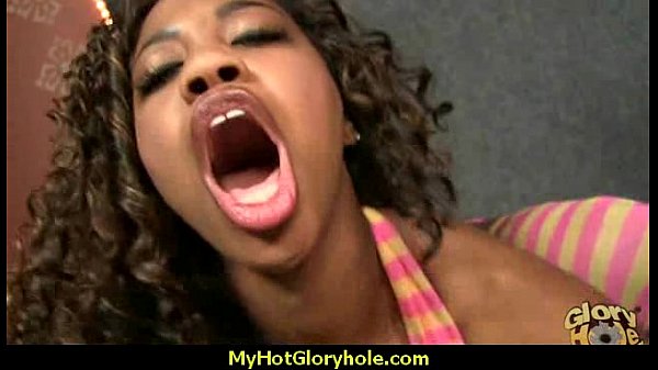 Teen Ebony Babe POV Blowjob