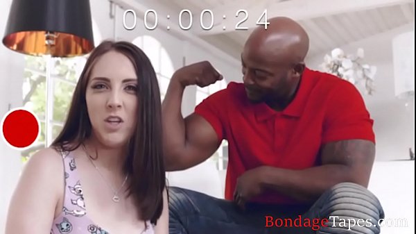 White GF makes a r. tape with her ex bfs black stepdad