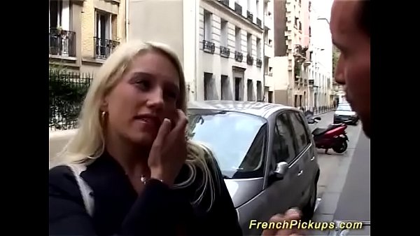 Blonde chick picked up off the street