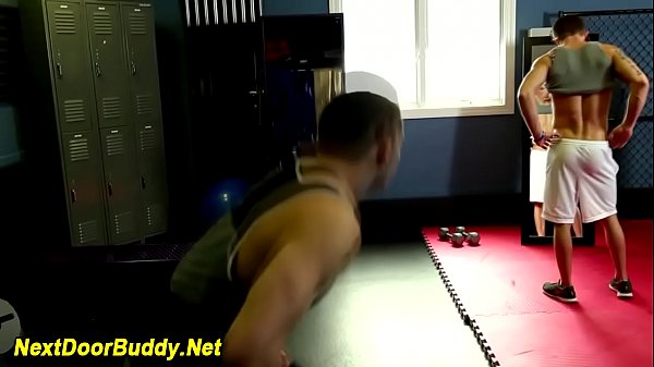 Jock jizz soaked at gym