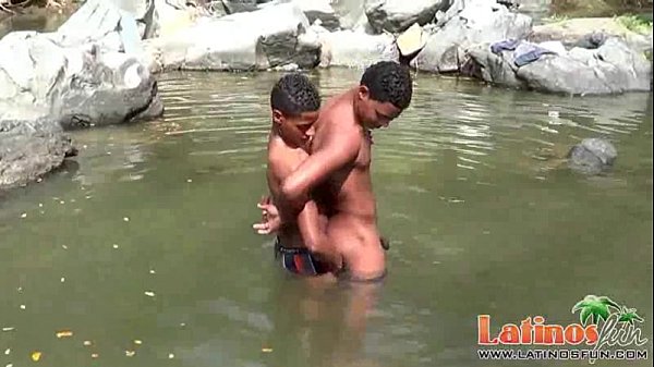 Hot latino gays sucks cock in river