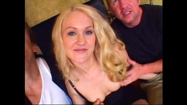 Gangbang Jamie - British Blonde with 2 Guys