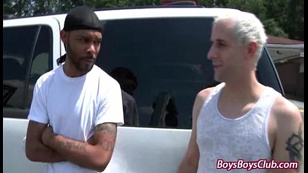 Blacks On Boys - Bareback Interracial Hardcore Fucking Movie 16