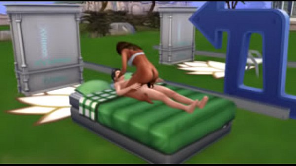 Sim outside sex with messed up dick