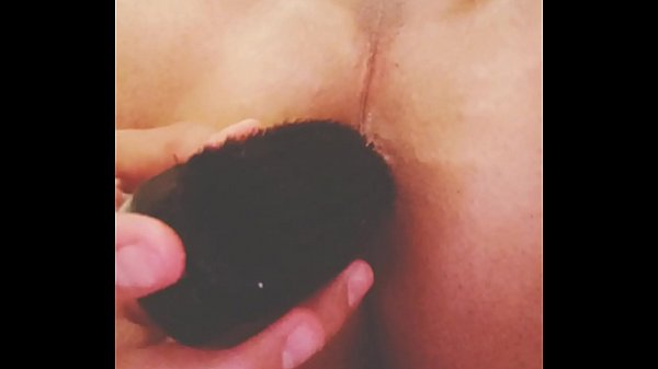 Gay amateur ass play with hair brush