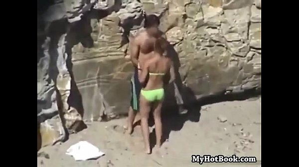 doggy style quicky public beach