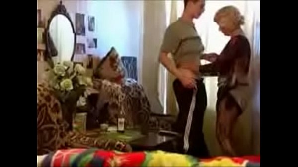 blonde Russian milf mom and boy