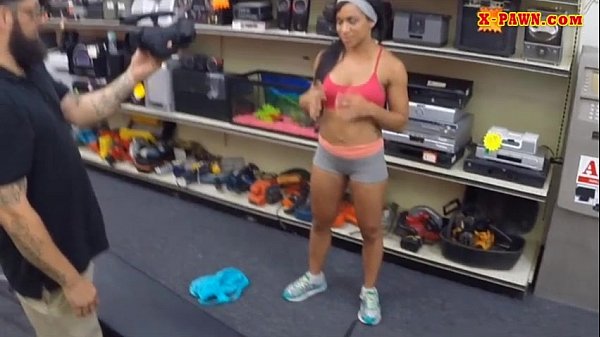 Gym trainer gets banged at the pawnshop