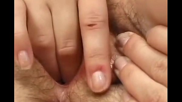 Aroused bitch masturbating pussy lips