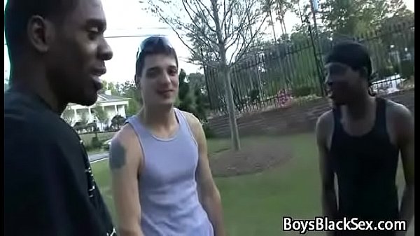 Blacks On Boys - Gay Hardcore Nasty Interracial Fuck Movie 19