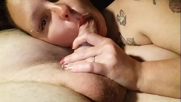 Taking his fat cock in my mouth