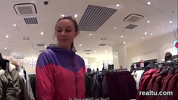 Fantastic czech nympho was tempted in the shopping centre and banged in pov