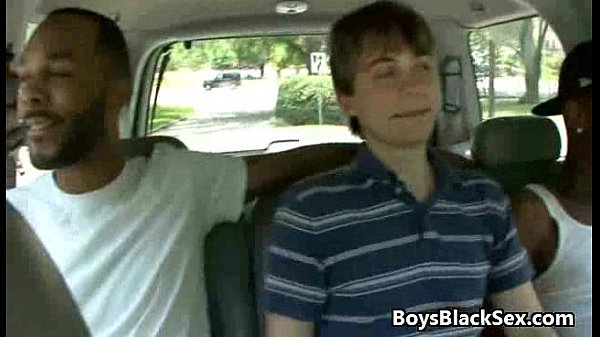 Blacks On Boys - Bareback Hardcore Interracial Gay fck Video 20