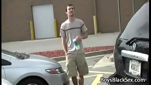 Black Gay Muscular Man Seduces Teen White BOy For A Good Fuck 05