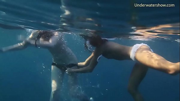 Submerged in the sea nude babes