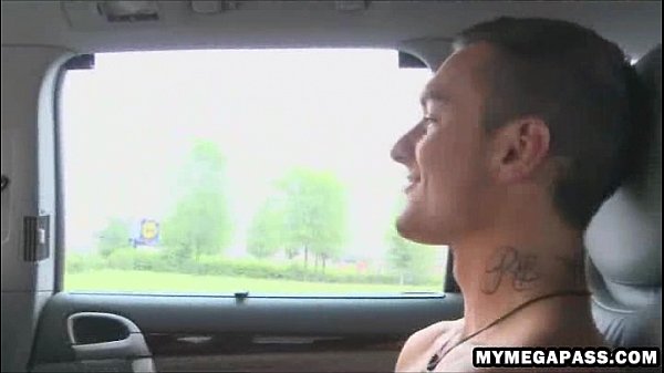 Two horny guys pull over from driving to ass fuck