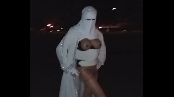 big boobs muslima in niqab in the street