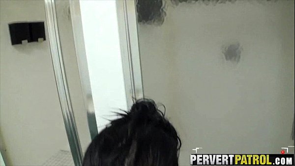 Brunette teen down to fuck in the showers.3