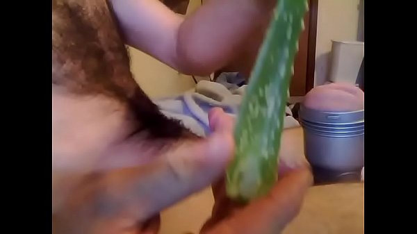 Shots of cum from cock lubed with natural lube aloe fucking fleshlight