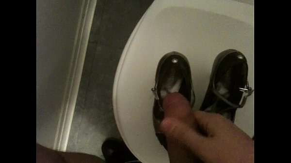 Cum on my coworker Heels in Toilets 02