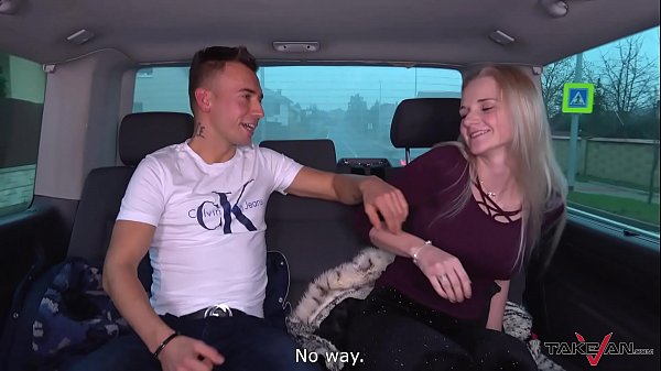 Blondie missed train & accept help from stranger in van where fucked hard