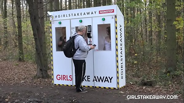 Old horny man was in the woods looking for mu. He found the first Czech slot machine "GirlsTakeAway" with girls and he chose Jessica Blue aka Ela Nek. This dirty whore loves sex with old men.