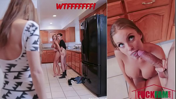 Stepson banging stepmom Britney Amber and get caught by his girlfriend