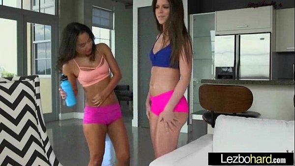 Lesbians (Stacey Levine & Amara Romani) Play On Cam With Their Hot Bodies clip-27