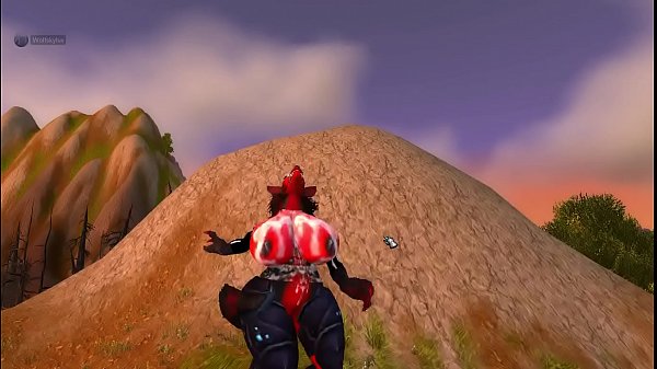 worgen goth bitch  depraved and sperm coverd dances on a hill for all to see